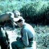 Sgt Miller the barber with unknown